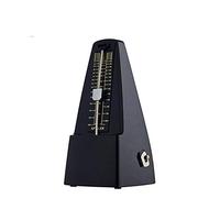 Metronomo meccanico, strumenti musicali, tradizionale sintonizzatore for metronomo a forma piramidale a carica 40~208 bpm pendolo in movimento(Color:Schwarz)