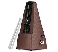 Metronomo meccanico, suono elevato Alta precisione Nessuna batteria necessaria Piano Metronomo meccanico Chitarra, violino, batteria e altri strumenti Suono forte Tempo(Color:Teak)