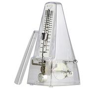 Metronomo meccanico, suono elevato Alta precisione Nessuna batteria necessaria Piano Metronomo meccanico Chitarra, violino, batteria e altri strumenti Suono forte Tempo(Color:Clear)