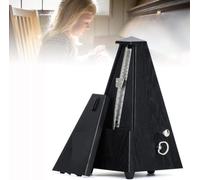 Metronomo meccanico, Timer musicale antico, metronomo universale in stile piramidale, traccia ad alta precisione di ritmo e tempo, for pianoforte, chitarra, ukulele, violino e cromatico(Black)