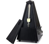 Metronomo meccanico, tipo torre metronomo for chitarra campana anello pianoforte violino ritmo pendolo meccanico for pianoforte chitarra tamburo suono campanello a clic(Color:Dark Wood)