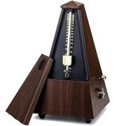 Metronomo meccanico, tipo torre metronomo for chitarra campana anello pianoforte violino ritmo pendolo meccanico for pianoforte chitarra tamburo suono campanello a clic(Color:Teak)