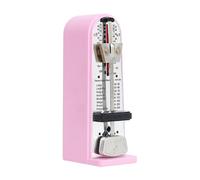 Metronomo meccanico universale per chitarra, ukulele, strumento musicale, rosa, 11 x 5,2 x 3,5 cm