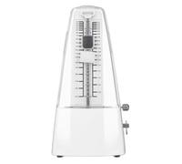 Metronomo metronome ad alta precisione ad alta precisione tempo universale regolabile per pianoforte professionale violino tamburi strumenti musicali accessori addomani metal (Bianco)