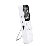 Metronomo per esercitazione a LED con, White RECHARGEABLE MODEL | Ampio schermo musicale e uscita per cuffie per esercitazioni silenziose