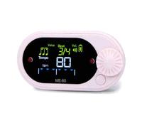 Metronomo per l'allenamento del ritmo con clip posteriore piccolo trainer metronomo dispositivo per esercizi silenzioso accessorio professionale con voce femminile