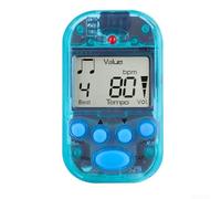 Metronomo Portatile a Clip Display LED Tempo Variabile per Ukulele e Basso - Compatto per Studio(Transparent Blue)