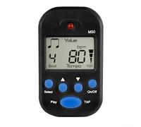 Metronomo Portatile a Clip per Musicisti, Schermo LED Chiaro, 9 Ritmi Diversi, Jack Cuffie per Pratica Silenziosa(Black)
