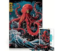 Metropoli tentacolare Puzzle da 1000 pezzi per adolescenti Puzzle Gioco di pensiero intelligente Semplice Divertente Taglio preciso Babbo Natale Desiderio Scegli 38x52cm