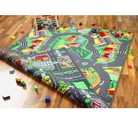 Metropolis Little Village - Tappeto Stradale con Due paesaggi stradali su Entrambi i Lati, Dimension:200x300 cm