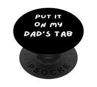 METTELO SULLA SCHEDA DI MIO PAPÀ. SARCASMO AL MEGLIO. DIVERTIMENTO PER BAMBINO VIZIATO PopSockets PopGrip Adesivo