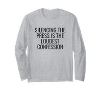 Mettere a tacere la Stampa è la libertà di Parola più Forte di confessione Maglia a Manica