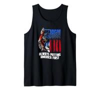 Mettere Sempre l'America al Primo Posto Patriottico 4 luglio Canotta
