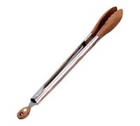 Metti di cottura - Pinks da insalata da servire con manico in acciaio inossidabile | Insalata senza scivolare utensili per servire utensili da catering resistenti al calore, pinza per pasta con agu