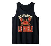 Mettiamoci Le Chele Divertente Granchio Frutti di Mare Canotta
