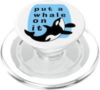 Mettici sopra una balena Marine Orca Funny Sealife PopSockets PopGrip per MagSafe