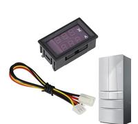 Metting DC digitale - 0-100V Doppio display AMP & Volt Tester | Multimetro 2 in 1 preciso per principianti ed esperti | Monitor di tensione compatto per batterie, circuiti e circuiti