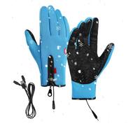 Mettini riscaldati da clima freddo - guanti riscaldati USB, guanti invernali unisex | touchscreen con impermeabile caldo e antivento per correre, escursioni, sci, autunno, inverno, uomini, donn