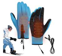 Mettini riscaldati da clima freddo - guanti riscaldati USB, guanti invernali unisex | touchscreen con impermeabile caldo e antivento per correre, escursioni, sci, autunno, inverno, uomini, donn
