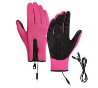 Mettini riscaldati da clima freddo - guanti riscaldati USB, guanti invernali unisex | touchscreen con impermeabile caldo e antivento per correre, escursioni, sci, autunno, inverno, uomini, donn