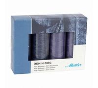 Mettler Doc No.75 - Kit filo, colore: Blu denim