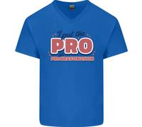 Metto Il Pro Nella Procrastinazione Maglietta In Cotone A V Collo Per Uomo