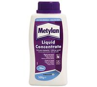 Metylan Liquid Concentrate Adesivo liquido concentrato, Colla liquida per tutti i parati, Colla potente resistente all'umidità e facile da miscelare, 1 flacone da 500g
