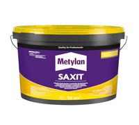 Metylan Saxit, Adesivo Acrilico Beige per Incollaggi di Rivestimenti in Interni, Piastrelle, Perlinature, Mosaici, PVC rigido, Schiuma di PVC, Sughero, Zoccolini e Battiscopa, Secchio da 6Kg