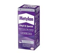 Metylan Vinile e speciale, colla per carta da parati strutturale, goffratura e vinile, stabilità ottimale e facile allineamento, colla ad alta resa, trasparente, 1 x 360 g