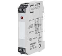 Modulo d'accoppiamento, 24, 24 V/AC, V/DC (max) 1 NA Metz Connect 11061313 1