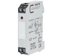 Modulo d'accoppiamento, 24, 24 V/AC, V/DC (max) 1 NA Metz Connect 11061313 1