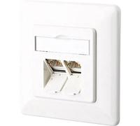 Metz Connect Modulo RJ-45 BTR 1307381002-I E-DAT Cat.6 2 porte UP bianco puro (RAL9010)