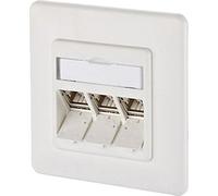 BTR 1309131002-E - Modulo E-DAT a 3 porte UP Cat. 6A, colore bianco puro