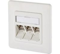 BTR 1309131002-E - Modulo E-DAT a 3 porte UP Cat. 6A, colore bianco puro