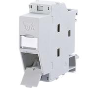 Metz Connect 1309427103-E Presa di rete Guida DIN CAT 6 Grigio luminescente