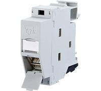 Metz Connect 130B127003-E Presa di rete Guida DIN CAT 6A Grigio (RAL 7035)