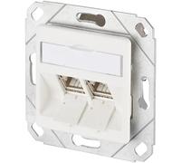 BTR 130B12D21102 - Modulo CAT.6A 2 porte 270 °M UPk bianco puro
