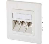 BTR 130B12D31002 - Modulo CAT.6A 3 porte 270 °M UP bianco puro