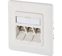 Metz Connect 130B12D31002-E Presa di rete Da incasso Inserto con piastra centr