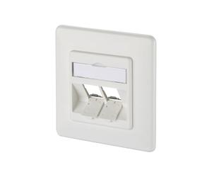 Metz Connect 130B20D21002KE - Presa di rete da incasso, con pannello centrale e telaio, non assemblata