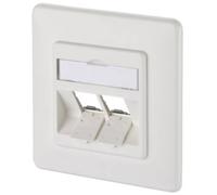 Metz Connect 130B20D21002KE - Presa di rete da incasso, con pannello centrale e telaio, non assemblata