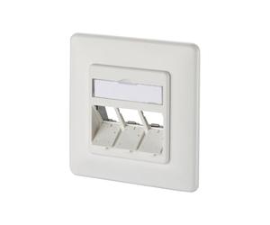 Metz Connect 130B20D31002KE - Presa di rete da incasso, con pannello centrale e telaio, non assemblata
