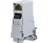 Presa di rete guida din cat 6 metz connect 1401206113ke grigio luminescente