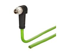 METZ CONNECT 142M2X90100 M12 - Cavo patch CAT 6a S/FTP, 10 m, colore: Verde