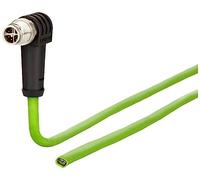 METZ CONNECT 142M2XC0010 M12 - Cavo Patch Cat 6a S/FTP, 1,00 m, Colore: Verde