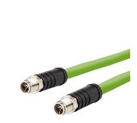 METZ CONNECT 142M7X11100 M12 - Cavo patch CAT 6a S/FTP, 10 m, colore: Verde