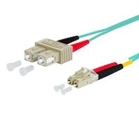 METZ Connect 151J1EOJO20E - Cavo di collegamento LWL in fibra di vetro, 2 connettori SC, 2 connettori LC, 50/125 µ MUL