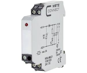 METZ CONNECT Blocco di accoppiamento 24 V/DC (max), 1 commutatore 11061525, 1 pezzo.