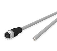 METZ CONNECT Cavo sensore/attuatore M12, codificato A, presa M12 dritta - estremità del cavo libera, grigio, 1 m