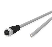 METZ CONNECT Cavo sensore/attuatore M12, codificato A, presa M12 dritta, estremità del cavo libera, grigio, 2 m